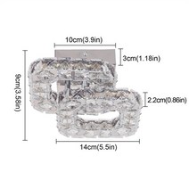 샹들리에조명 복층조명 인테리어조명 K9 크리스탈 천장 거실 침실 LED 광택 통로 럭셔리 홈 데코 펜던트 램프 걸이식, D10CM+차가운 흰색