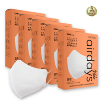 라이브잇 에어데이즈 와이드 마스크 중형 KF94, 화이트, 45개, 10개입