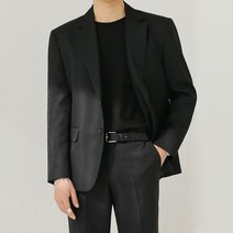 [블랙린넨자켓] 블루포스 남성용 네욘 트렌치 코트 오버핏 남자 정장 자켓 간절기 클래식 재킷