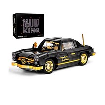 mould king 몰드킹 10005 SL300 스포츠카 빌딩 블록 키트 모델 MOC 구축 설정 8+/성인 컬렉션 애호가 선물(886 조각 정적 버전)