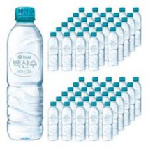 백산수 330ml 500ml 무라벨 그린생수 CUMBO, 80개