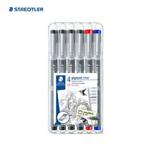 스테들러 피그먼트 라이너 6개세트 칼라혼합308SB6P2 드로잉 캘리그라피