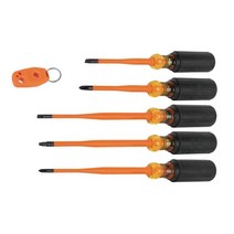 클라인툴스 절연드라이버 세트 33736INS 자화기 6PCS 일자 십자 좁은공간 사용