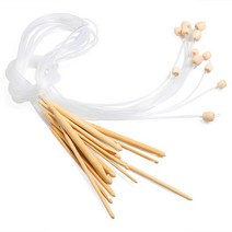 아프간바늘 12pcs 12 크기 120cm 아프간 튀니지 탄화 대나무 바늘 크로 셰 뜨개질 후크 전문 직조 바늘 니트 세트 3, s, 연한 색