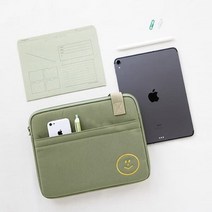 모모씨 버클 태블릿 PC백 (11 inch), 브라운