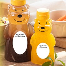 키친어썸 곰돌이 소스통 음료보틀(스티커증정이벤트) 180ml 360ml