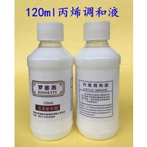 황금 아크릴 페인트 불상 하이엔드 야외 방수 골드 반짝이 DIY 300ml, [01] Blending solution