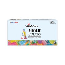 종이나라 NEW 칼라뱅크비비드 아크릴물감 7.5ml 13색