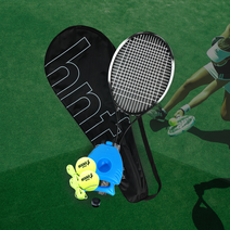 [프리테니스네트] 헬스앤프렌즈 혼자 치는 실내 테니스 리턴볼 셀프 스쿼시 나 홀로 테니스 연습기 커플운동, 커플 테니스 세트