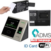 지문인식기 Uface800 생체 인식 지문 얼굴 시간 출석 도어 액세스 제어 시계 레코더 시스템, 05 id wifi adms_04 Spanish