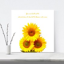 세잔느화실 [풍수 해바라기 황금사과 12종 캔버스프레임 ] 연예인그림액자 풍수지리그림 골드해바라기 황금사과 캔버스그림액자 인테리어소품 두꺼비집가리개, 6.풍수 화이트 해바라기 세송이