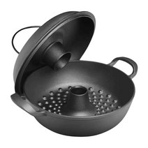 당을 위한 손잡이 무쇠 네덜란드어 오븐을 가진 Univesal 굽기 굽기 팬 튼튼한 취사도구, 23cm, 기준, 주철