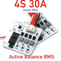 인산 철 시동 배터리 gsp 자동차 비상 리튬 인산염 보호 보드 4S 12V 액티브 밸런서 BMS 30A 20A Instant 300A lifepo4 오토바이, [02] 30A, 1개