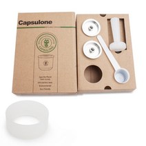 커피필터 핸드드립 여과지Capsulone/illy 커피 머신 메이커에 적합/스테인레스 스틸 금속 리필 가능 재사용, 08 2pod 1tamper 1ring