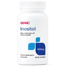 GNC 이노시톨 500 (100타블렛), 1병, 100 Vegetarian Tablets, 100정