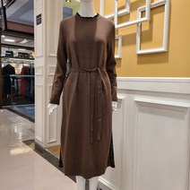 BCBG 비씨비지 가을 델루나 체크패치 원피스