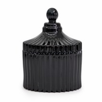 캔들씨 미니 엔틱 회전목마 블랙(미니 메리고라운드 블랙)크리스탈용기(90ml), 1개