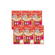 이나바 챠오츄르 참치+게 14g 4p SC108 (6개), 이나바 챠오츄르 참치+게 14g 4p SC-108 (6