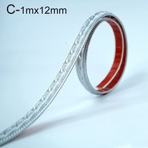 웨인스코팅 몰딩 벽 천장 PVC 리본 패널 로프 트림 홈 배경 도어 프레임 유연한 미러, c, 1mx12mm, 03 C-1mx12mm