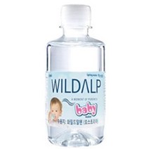 waterlime 와일드알프 베이비워터 먹는샘물 지하암반수 250ml, 4개