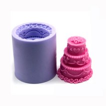 [ 비누나무] 3단웨딩케이크 수제몰드 55g