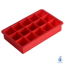 얼음틀 아이스 메이커 냉동실 휴대용 바 실리콘 무독성 뚜껑, 2.Red without lid