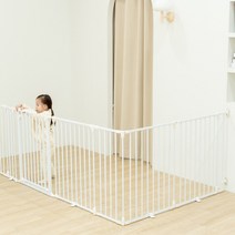 일루와 접이식 ㄱ자형 베이비룸 안전가드 아기울타리 베이비가드, 추가 연결패널+패널봉8단(56cm)