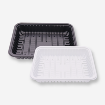 PP 트레이 용기 T5(3kg ) 정육포장 정육선물세트 포장용기 일회용용기, 백색, 100개