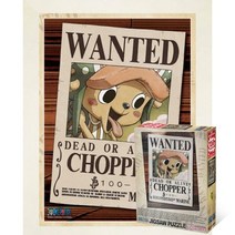 퍼즐피플 원피스 직소퍼즐 150피스, New Wanted 쵸파 150P 액자포함(우드화이트), 150p