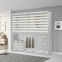 휴센 갤럭시 2210BRS 롤스크린+측판 행거/드레스룸, 갤럭시 2210B 핑크+무지롤+측판