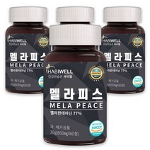 하비웰 멜라피스 식물성 멜라토닌 세로토닌 트립토판 테아닌 세인트존스워트 알약 HACCP 식약처 인증, 4통, 60정