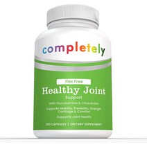 글루코사민 Completely Flex Free 운동 관절 지지대 이동성 바지 강도 경도 및 견인을 위한 - 200캡슐 GMO 프리