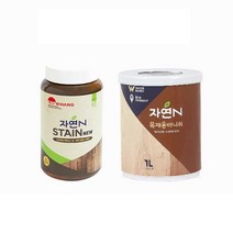 조광페인트 자연N 스테인NEW + 바니쉬 세트, 500ml, 투명, 무광