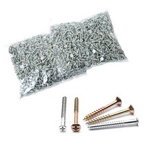 목공 목재용 4mm 접시머리 피스 나사 봉지단위, 4x38(mm) 1000ea