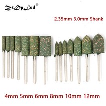 Ztdplsd 3 pcs 참깨 샤프트 장착 된 고무 연마 그라인딩 헤드 연마 버핑 휠 전기 그라인더 버 로터리 스톤|연마 공구|, 1개, Bullet, 5mm