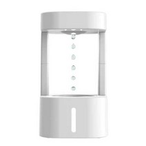 무중력 물방울 가습기 물멍 인테리어 반중력 가습기, 하얀색