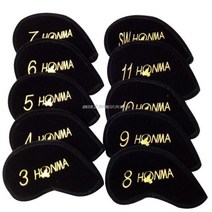혼마 HONMA 골프채 커버 아이언 드라이버 우드 세트, 아이언 세트 플란넬소재 골드 레터링1