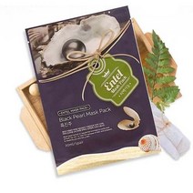 마스크팩 얼굴팩 시트 피부 관리 화장품 흑진주 10팩, 1, 1