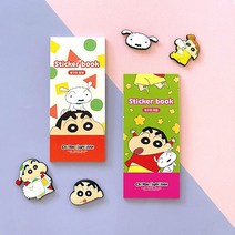 짱구는못말려 스티커북 짱구 스티커 15매, 짱구와함께
