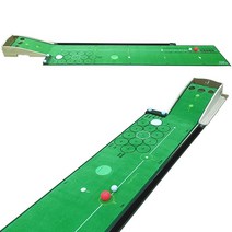 비제이 파크골프 겸용 무소음 자동리턴 골프 퍼팅연습기 퍼터매트 50 x 300 그린
