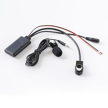 Alpine/JVC Ai-NET KCA-121B 스테레오 AUX 어댑터 전화 핸즈프리 용 Biurlink 차량용 블루투스 오디오 마이크 케이블 배선, [01] for ai-net port