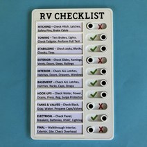 다주간 계획 메모 노트 벽걸이 체크리스트 보드 내 집안일 조정 가능 학교 교실, 02 RV CHECKLIST
