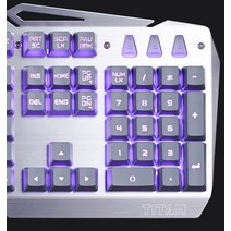 큐밸 큐밸리 스톰X TITAN SE 게이밍게임용 LED 키보드 실버