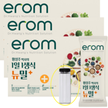 이롬 생식 황성주 뉴밀 플러스 30gx21포 발효생식 식사대용 선식, 30gx21포x3박스