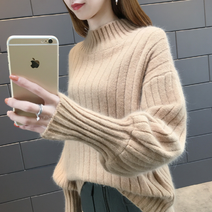 동자언니 bebedi 여성용 에어드 니트 목폴라티