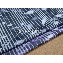 패브릭제이 대폭 깃털 스트라이프 30수 면 코튼폴리 원단 FJ-327, 블랙