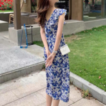 라이프랩 스퀘어 넥 쉬폰 플라워 원피스 2종