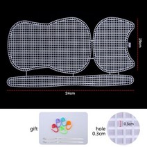재료 DIY 리본 머리핀 핸드메이드 뜨개질 액세서리 및 직조 플라스틱 메쉬 시트 리본/양모/실 가방 바느질 바늘로 쉬운 니트 도우미, 가방 A