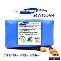 12v배터리 36V 배터리 팩 12000mAh 충전식 리튬 이온 전기 셀프 밸런싱 스쿠터 호버 보드 외발 자전거용, 04 빨간