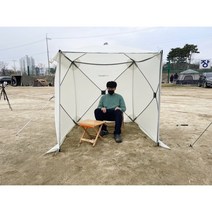 윈드스크린쉘터 캠핑바람막이 낚시텐트, 블랙4면(단면월추가)